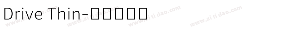 Drive Thin字体转换